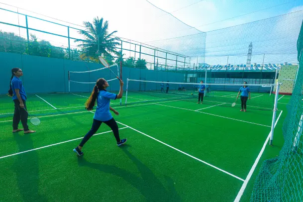 Smt. Pushpa Shamanur Mahalingappa PUC Science Girls College Badminton Court Smt. Pushpa Shamanur Mahalingappa PUC Science Girls College Badminton Court